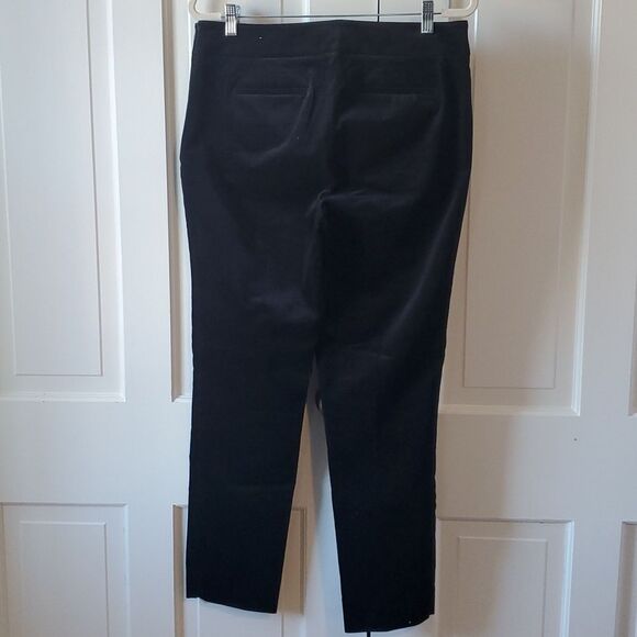 NWOT TALBOTS VELVETEEN BLACK CHATHAM ANKLE PANTS SIZE 10 - Picture 8 of 9